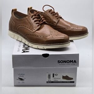 Sonoma Mens Shoes Style Richardson Color Cognac Size 10 MED